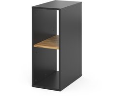 Vicco TomyPC-kast – 28.5 x 50 cm 2 compartimenten Antraciet/gouden eik 2 compartimenten