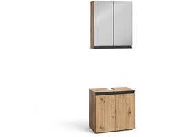Vicco Torren Badkamermeubelset – 2 delen Ambachtelijk