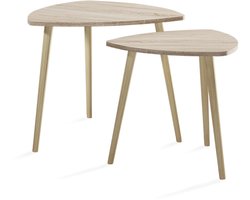 Vicco Twino Salontafel – 48 x 45 cm Set van 2 Sonoma