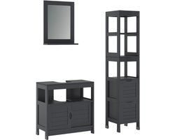 Vicco Vilda Badkamermeubelset – 3 delen Grijs