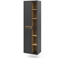 Vicco Viola Badkamerkast – 50 x 170 cm met deuren en open vakken Antraciet