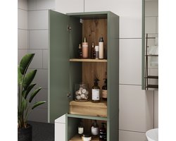 Vicco Viola Hoge kast – 38 x 170 cm met 2 deuren Groen/Kunstzinnig