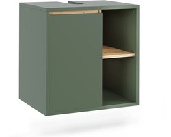 Vicco Viola Wastafelonderbouw – 60 x 60 cm met open vakken Groen/Kunstzinnig