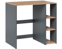 Vicco Wasmachinekast Viktor, Antraciet/Goudkleurig Eiken, 93.6 x 88.2 cm met 2 legplanken