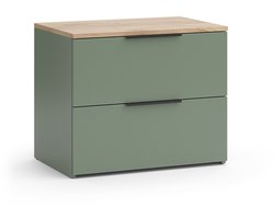 Vicco Wido Dressoir – 60 x 50 cm met 2 laden Groen