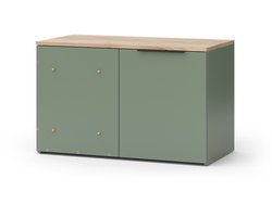 Vicco Wido Sideboard – 80 x 50 cm met deur Groen
