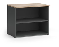 Vicco Wido TV-meubel – 60 x 50 cm met 2 compartimenten Antraciet/Sonoma