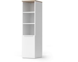 Vicco Wido Universele kast – 30.2 x 120 cm met een deur Wit/Sonoma