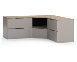 Vicco Wido Woonwand – 2 delen Grijs