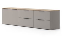 Vicco Wido Woonwand – 3 delen Grijs