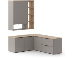 Vicco Wido Woonwand – 5 delen Grijs