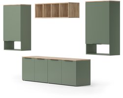 Vicco Wido Woonwand – 5 delen Groen