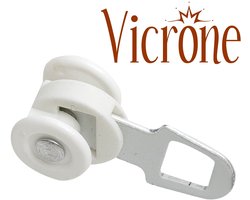 Vicrone® - Gordijn Runners/Glijders - 50 stuks - wit - met wieltjes