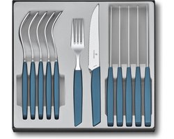 Victorinox Bestekset Swiss Modern - 12-delig - Pastel Blauw - RVS/PP