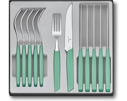Victorinox Bestekset Swiss Modern - 12-delig - Pastel Groen - RVS/PP