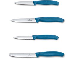 Victorinox Swiss Classic Keukenset 4-delig - Blauw - RVS/pp
