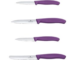 Victorinox Swiss Classic Keukenset - 4-delig - Paars - RVS