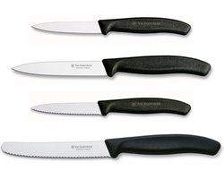 Victorinox Swiss Classic Keukenset - 4-delig - Zwart- RVS