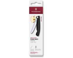 Victorinox Swiss Classic tomatenmes inklapbaar - 11cm - Zwart - Kartel