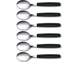 Victorinox tafellepels set van 6 zwart