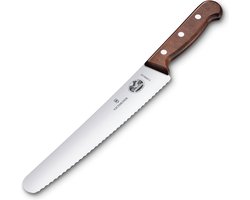 Victorinox Wood broodmes - 22cm - gekarteld - rvs/esdoornhout