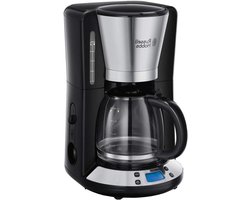 Victory Digital Koffiezetapparaat Zwart/Zilver Glazen Koffiekan 1.25 Liter 10 Grote Of 15 Kleine Koppen Warmhoudfunctie Druppelstop 24030-56