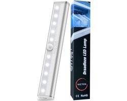 Victox Kastverlichting LED met bewegingssensor - Keukenverlichting draadloos - LED Kast Verlichting Draadloos - Bewegingssensor - Werkt op batterijen