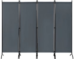 VidaLuxe - 4 panelen - Opvouwbare Scheidingswand - Schaduwdoek - Kamerscherm - Scheidingswand - Vouwscherm Tuin - Zonnezeil - Zon - Privacy Scherm - Vouwscherm - Privacy - Tuin - Terras - Slaapkamer