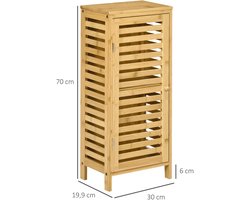 VidaLuxe - Badkamerkast - Bamboe - Badkamer Kast - Badkamer Kastje - Kasten - Kastje - Badkamerkastje - Badkamer Kastje - Kast - Badkamer - Badkamerkast - Badkamer Accessoires - Badkamermeubel - Badkamermeubels