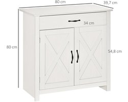 VidaLuxe - Badkamerkast - Keukenkast - Keuken Dressoir - Dressoir - Badkamer Kast - Badkamer Kastje - Kasten - Kastje - Badkamerkastje - Badkamer Kastje - Kast - Badkamer - Badkamerkast - Badkamer Accessoires - Badkamermeubel - Badkamermeubels