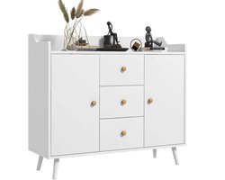 VidaLuxe - Dressoir - Boekenkast - Wit - Woonkamer - Archiefkast - Opbergkast - Opbergkasten Binnen - Opbergkast - Kast - Kastje - Opberg Kast - Opbergkastje - Organizer - Organizers - Opbergrek - Opberg Rek - Meubel - Woonkamer Meubel