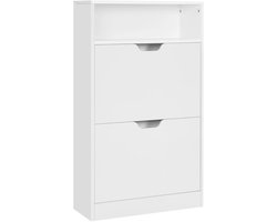 VidaLuxe - Schoenenkast - Schoenen Kast - Wit - Woonkamer - Archiefkast - Opbergkast - Opbergkasten Binnen - Opbergkast - Kast - Kastje - Opberg Kast - Opbergkastje - Organizer - Organizers - Opbergrek - Opberg Rek - Meubel - Garderobekast-