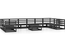 vidaXL - 11-delige - Loungeset - massief - grenenhout
