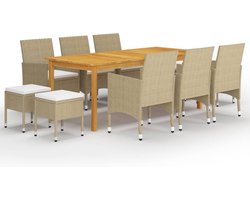 vidaXL - 11-delige - Tuinset - beige