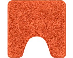 vidaXL - 2-delige - badmat - set - in - oranje - met - antislip - van - polypropyleen