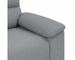 vidaXL - 2-zitsbank - 160x81x84 - cm - stof - lichtgrijs