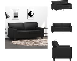 vidaXL 2-zitsbank - 2-zitsbanken - Bank - Tweezitsbank - Tweezitsbank 120 cm kunstleer zwart
