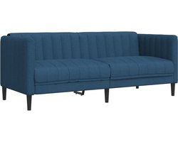 vidaXL - 2-zitsbank - stof - blauw