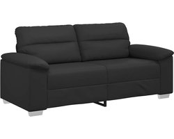 vidaXL - 2-zitsbank - zwart - 180x81x84 - cm - kunstleer