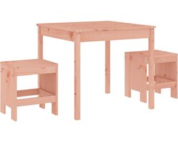 vidaXL - 3-delige - Bistroset - massief - douglashout