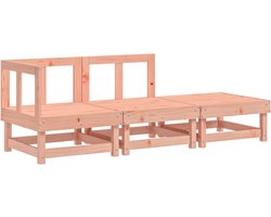 vidaXL - 3-delige - Loungeset - massief - douglashout