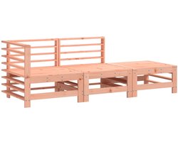 vidaXL - 3-delige - Loungeset - massief - douglashout