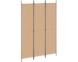 vidaXL - 3-Panel - Room - Divider - Beige - 150 - x - 220 - cm - Stof