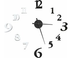 vidaXL - 3D-wandklok - modern - XXL - 100 - cm - zwart - en - wit