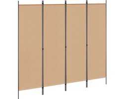vidaXL - 4-Panel - Room - Divider - Beige - 200 - x - 180 - cm - Stof