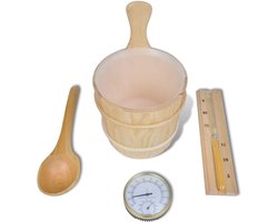 vidaXL - 5-delige - Sauna-accessoireset