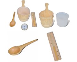 vidaXL 5-delige Sauna-accessoireset - Sauna-accessoire - Sauna-accessoires - Spa-accessoire - Saunamusthave