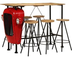 vidaXL - 7-delige - Barset - massief - mangohout