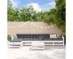 vidaXL - 7-delige - Loungeset - geïmpregneerd - grenenhout