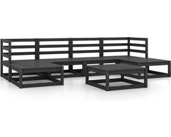 vidaXL - 7-delige - Loungeset - massief - grenenhout